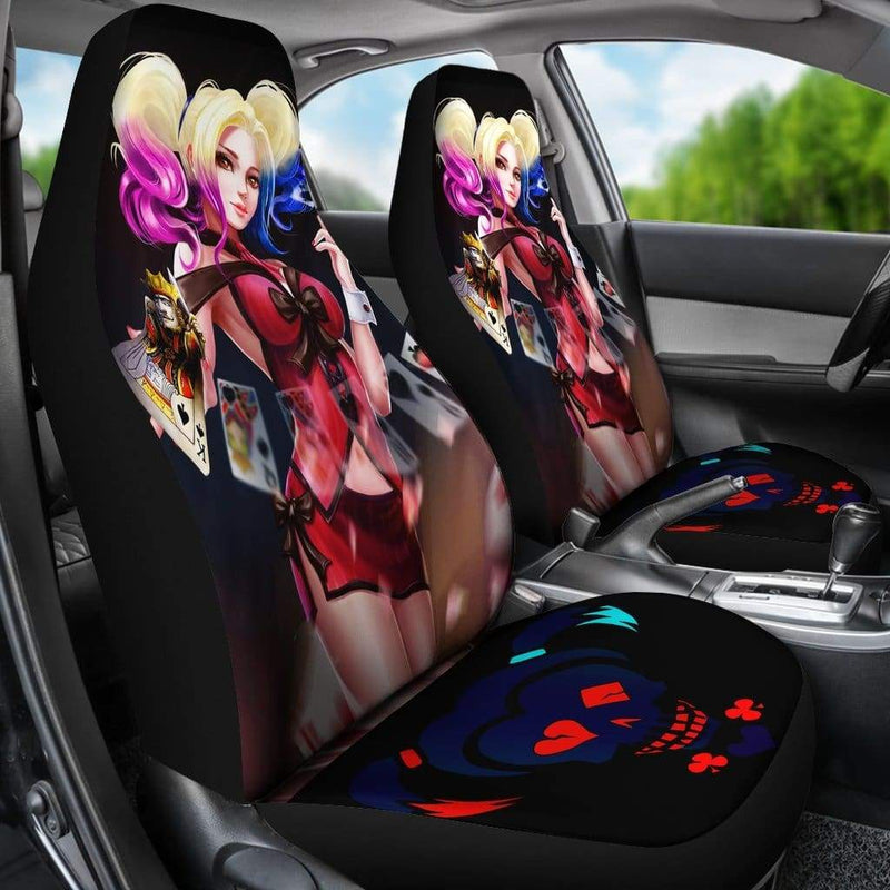 Harley Quinn Car Premium Custom Car Seat Covers Decor Protectors 1 Nearkii