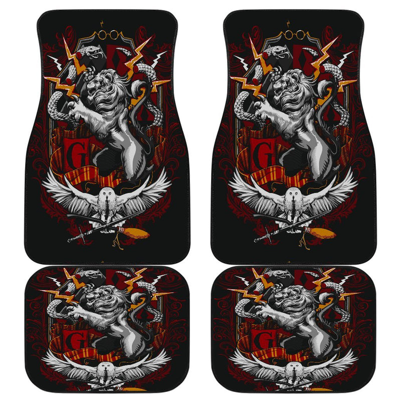 Harry Potter 4 House Front And Back Car Mats (Set Of 4) Nearkii