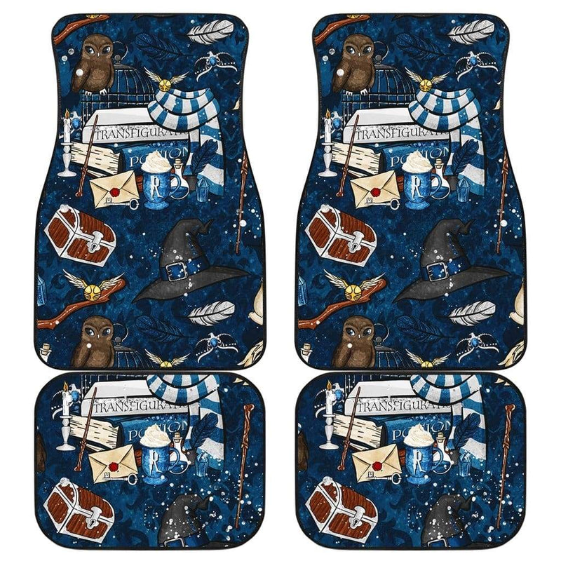 Harry Potter Blue Front And Back Car Mats 1 (Set Of 4) Nearkii
