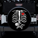 Cute Heart Skull Mom And Baby Jeep Car Spare Tire Cover