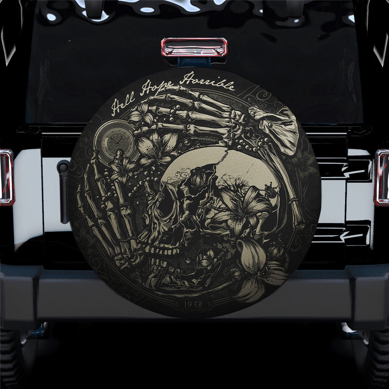 Hell Hope Skull Spare Tire Cover Gift For Campers Nearkii