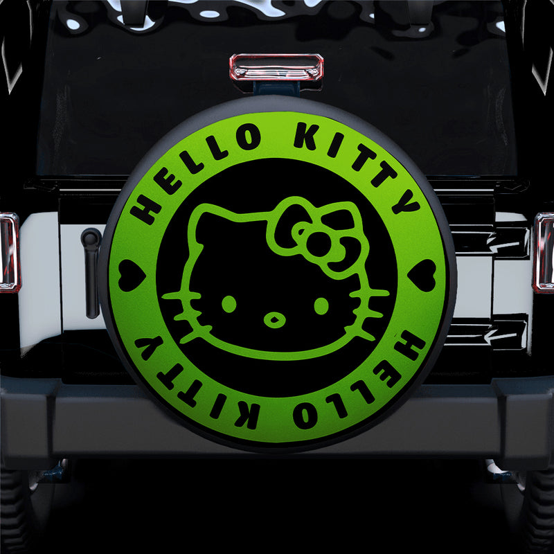 Hello Kitty Green Jeep Car Spare Tire Covers Gift For Campers Nearkii