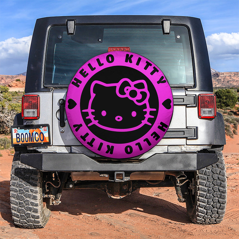 Hello Kitty Pink Jeep Car Spare Tire Covers Gift For Campers Nearkii