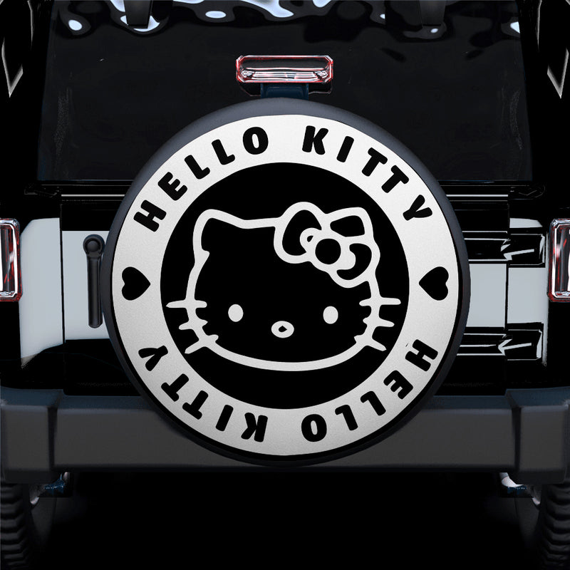 Hello Kitty White Jeep Car Spare Tire Covers Gift For Campers Nearkii
