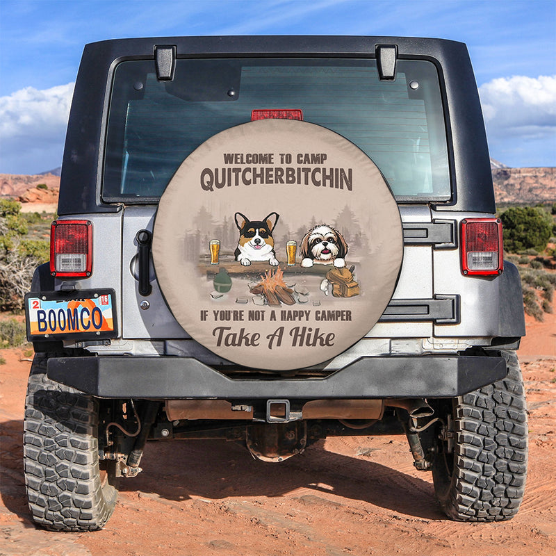 Welcome To Camp Quitcherbitchin Car Spare Tire Cover Gift For Campers Nearkii