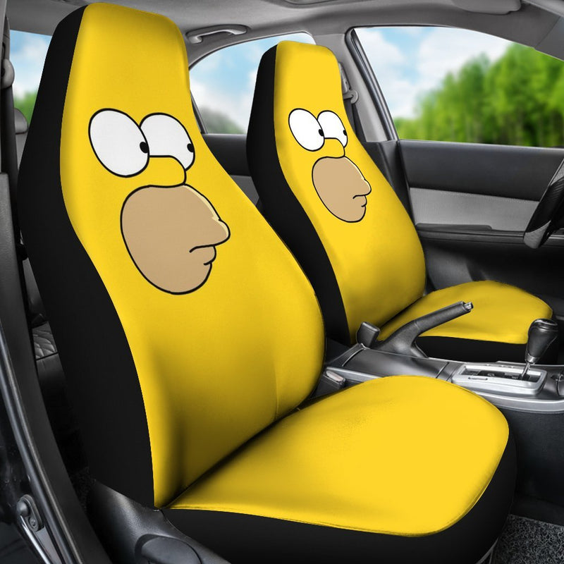 Homer Simpson Premium Custom Car Seat Covers Decor Protectors Nearkii