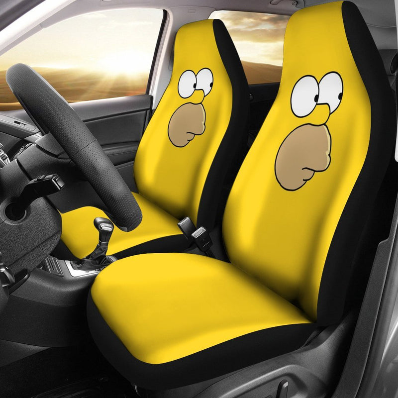 Homer Simpson Premium Custom Car Seat Covers Decor Protectors Nearkii