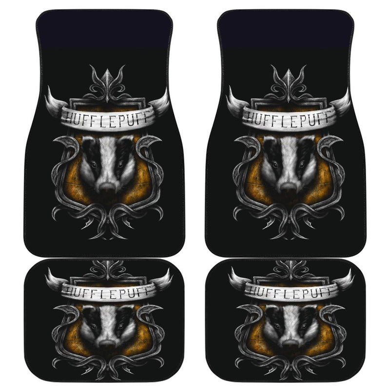 Hufflepuff Harry Potter Front And Back Car Mats (Set Of 4) Nearkii