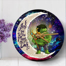 Hulk And Loki Love You To The Moon Galaxy Wood Wall Clock Nearkii
