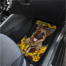 Sunflower German Shepherd Car Floor Mats Car Accessories Nearkii