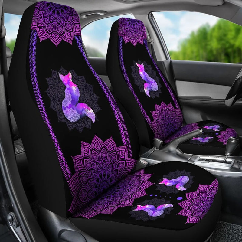 Purple Madala Fox Car Seat Covers Nearkii