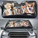 Corgi Family V4 Car Sunshade Gift Ideas 2023 Nearkii