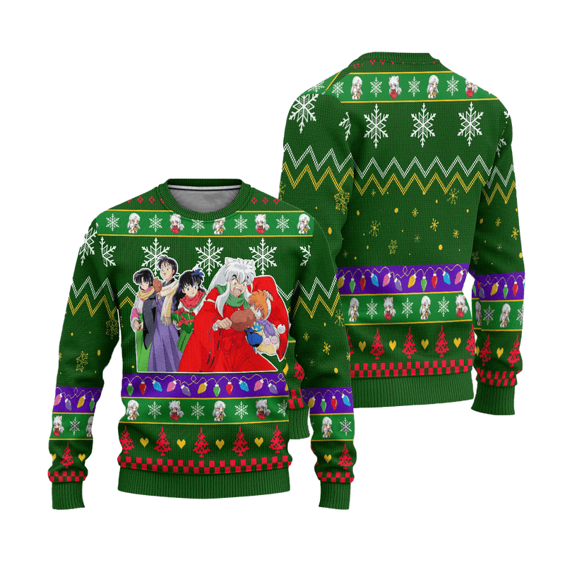 Inuyasha Anime Ugly Christmas Sweater InuYasha Xmas Gift Nearkii