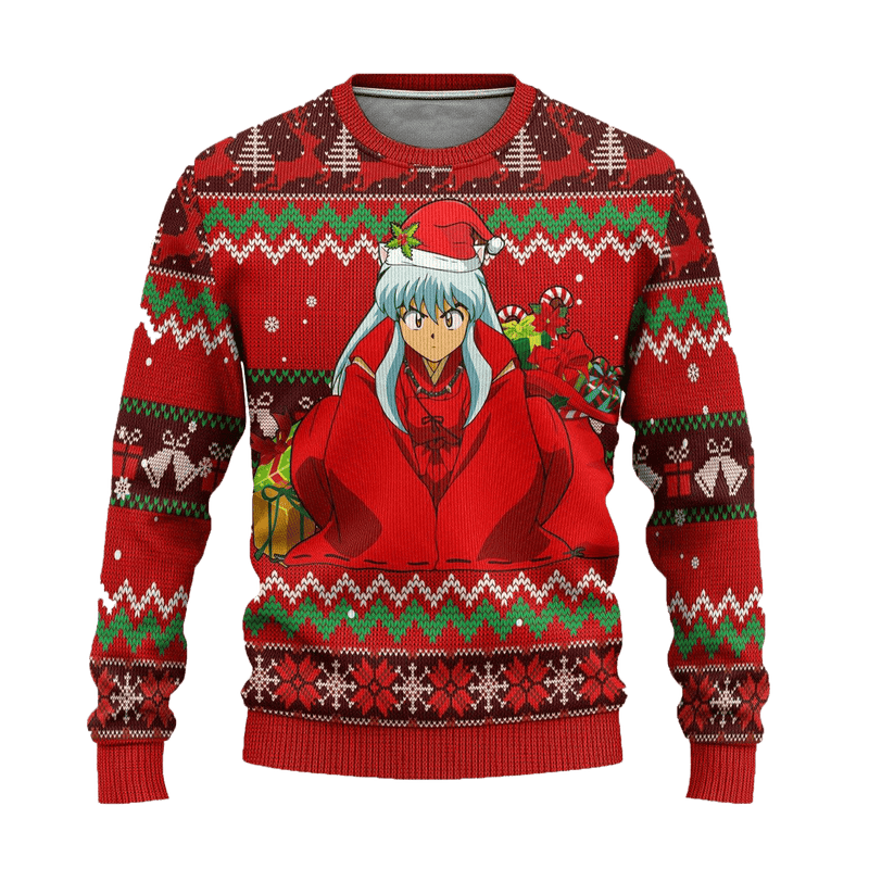 Inuyasha Ugly Christmas Sweater Anime Xmas Gift Nearkii