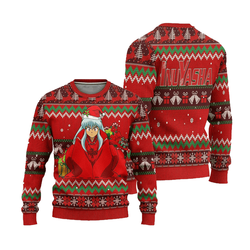 Inuyasha Ugly Christmas Sweater Anime Xmas Gift Nearkii