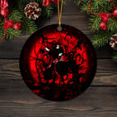 Itachi Moon Reg Mica Circle Ornament Perfect Gift For Holiday Nearkii
