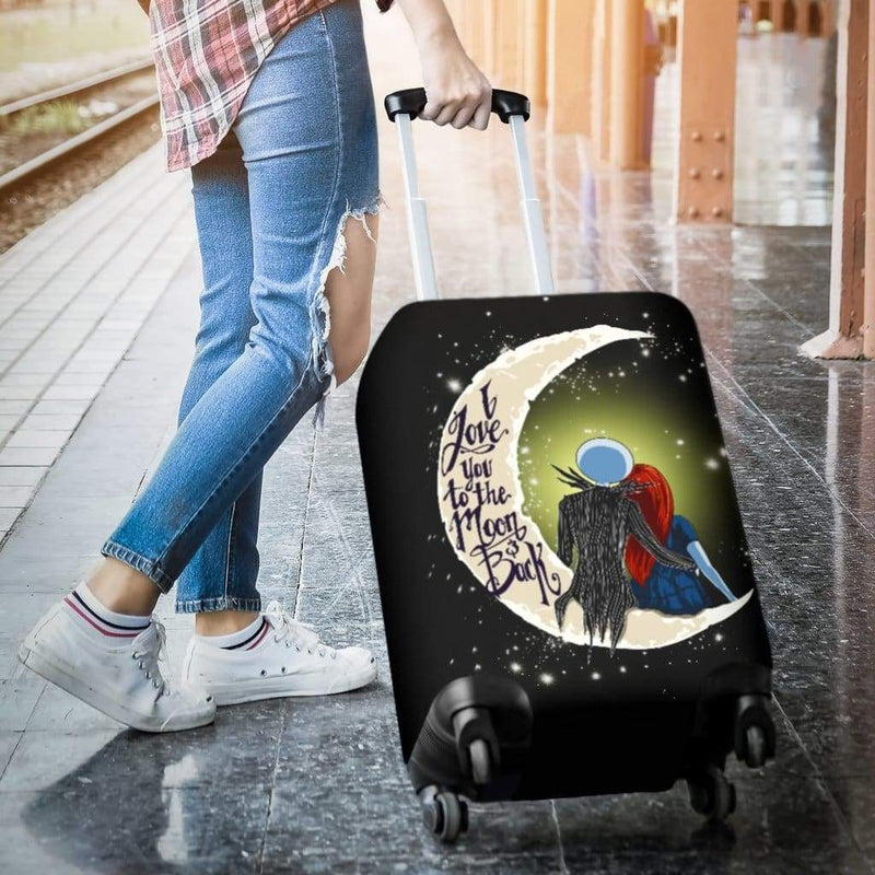 Jack And Sally Love Luggage Cover Suitcase Protector Nearkii