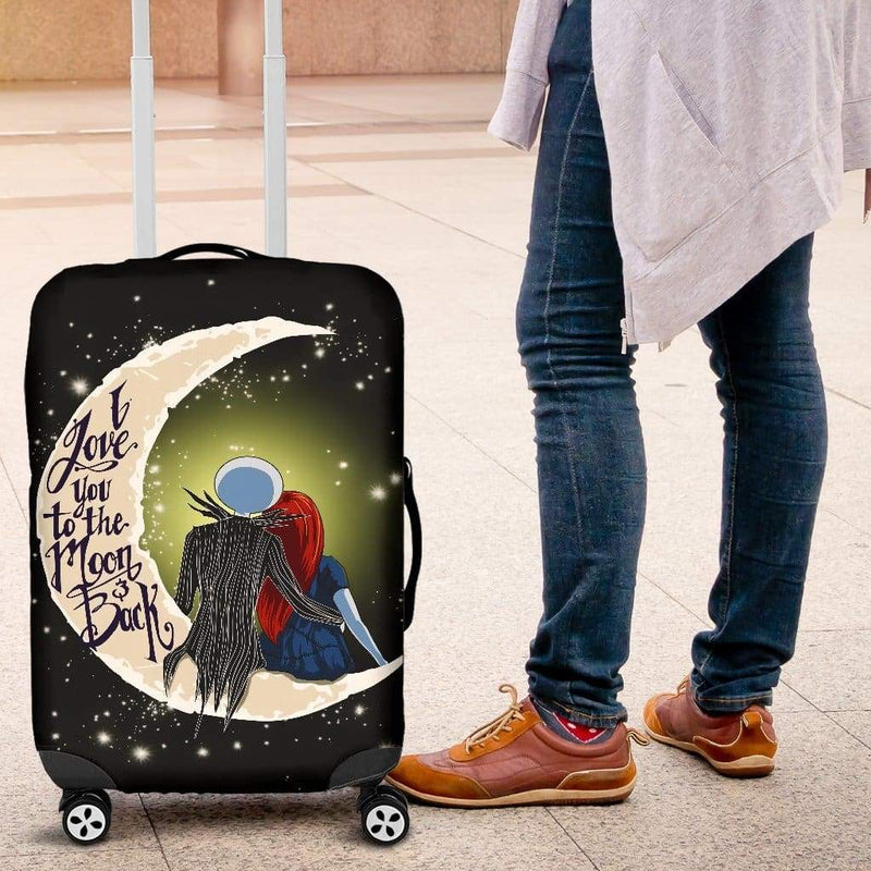 Jack And Sally Love Luggage Cover Suitcase Protector Nearkii