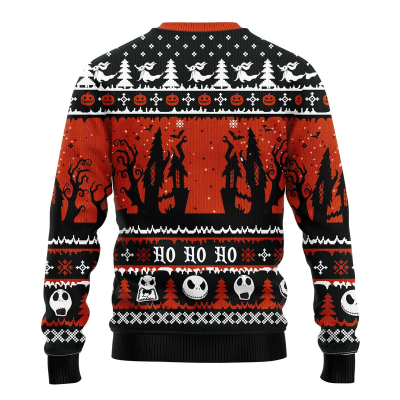 Jack And Zero Nightmare 2 Noel Ugly Christmas Sweater Amazing Gift Idea Thanksgiving Gift Nearkii