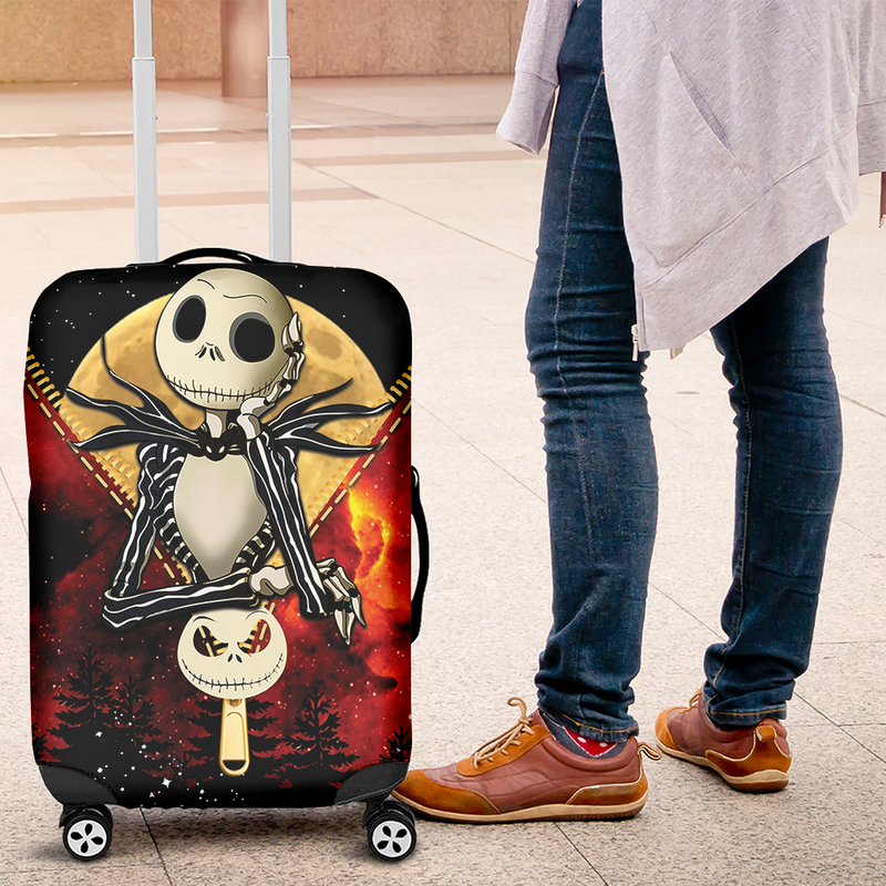 Jack Nightmare Before Christmas Darkness Luggage Cover Suitcase Protector Nearkii