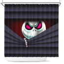 Jack Skellington Nightmare Before Hiding Christmas Shower Curtain Nearkii