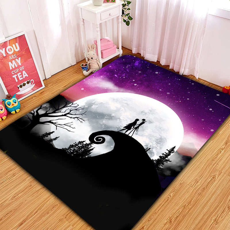 Jack Sally Moon Night Rug Carpet Rug Home Room Decor Nearkii