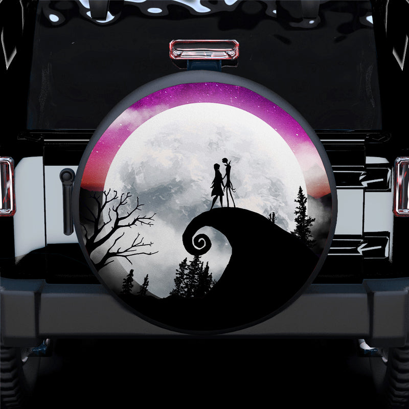 Jack Sally Moon Night Car Spare Tire Covers Gift For Campers Nearkii