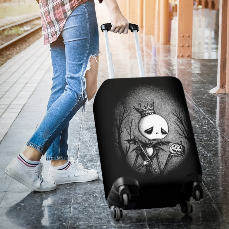 Jack Skellington Sad Luggage Cover Suitcase Protector Nearkii