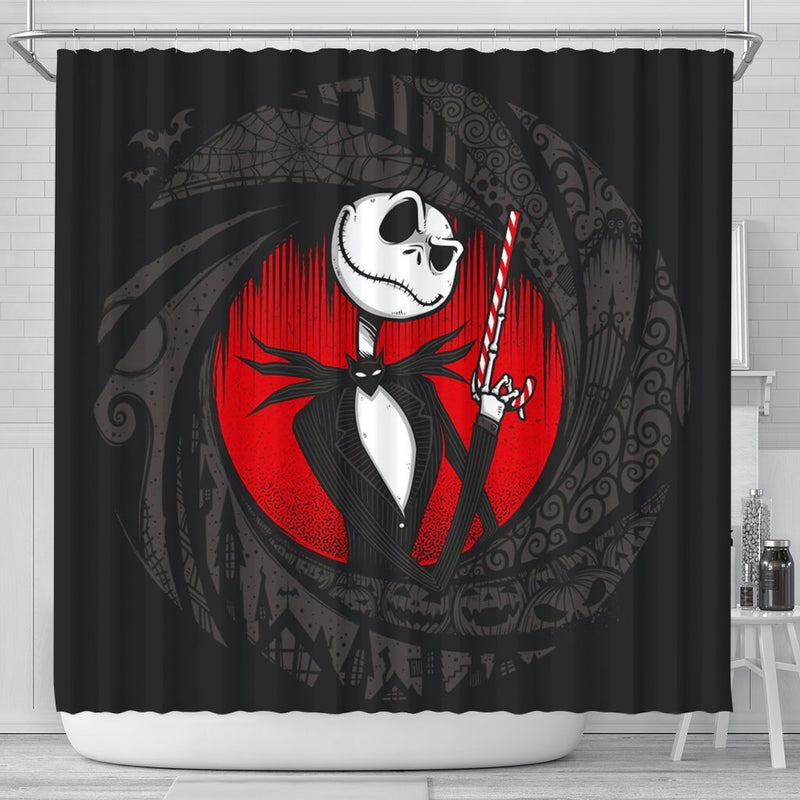 Jack Skellington Shower Curtain Nearkii