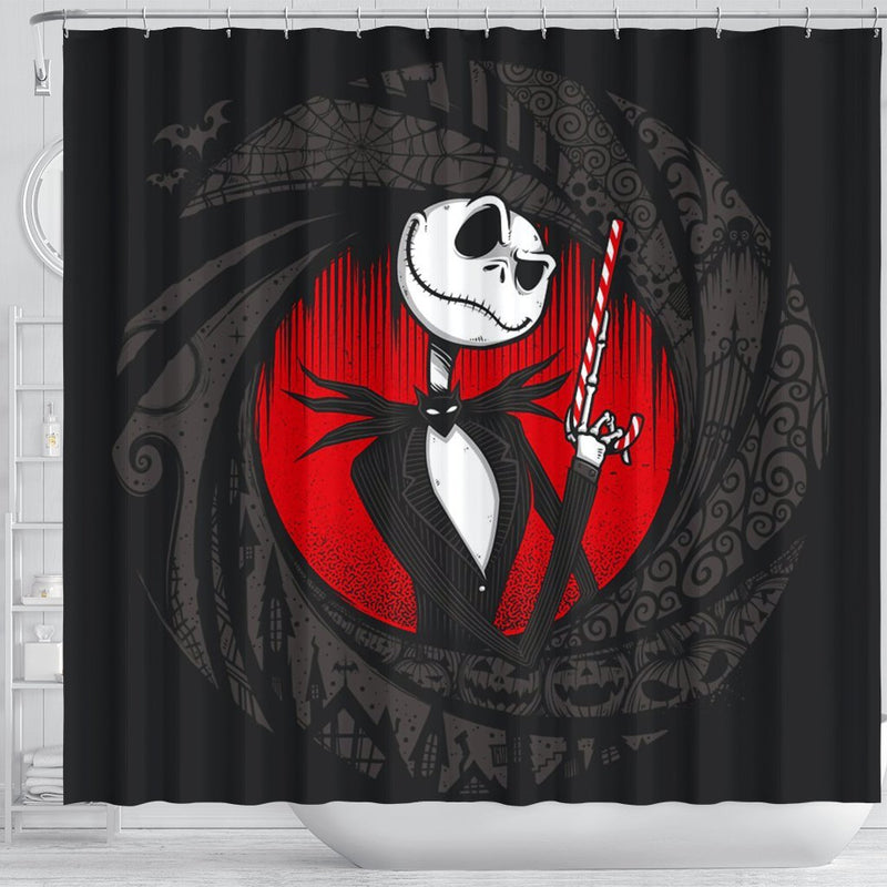 Jack Skellington Shower Curtain Nearkii