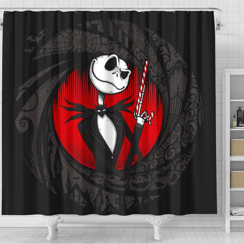 Jack Skellington Shower Curtain Nearkii