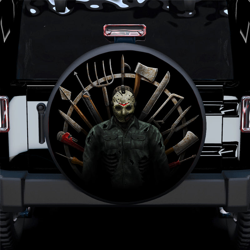 Jason Voorhees Friday 13th Car Spare Tire Covers Gift For Campers Nearkii