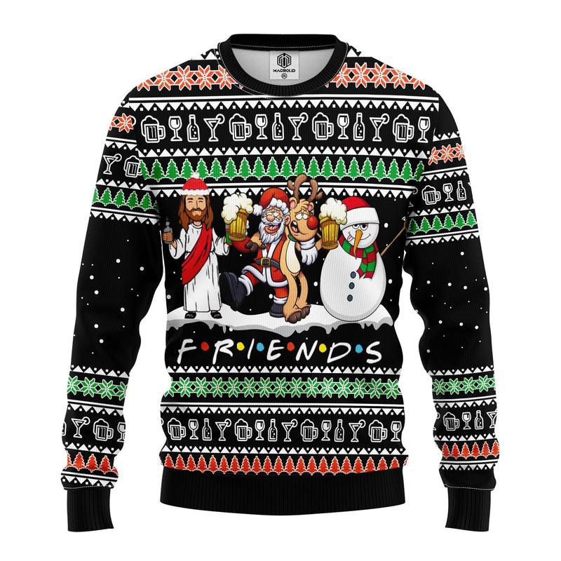 Christ Friends Ugly Christmas Sweater Amazing Gift Idea Thanksgiving Gift Nearkii