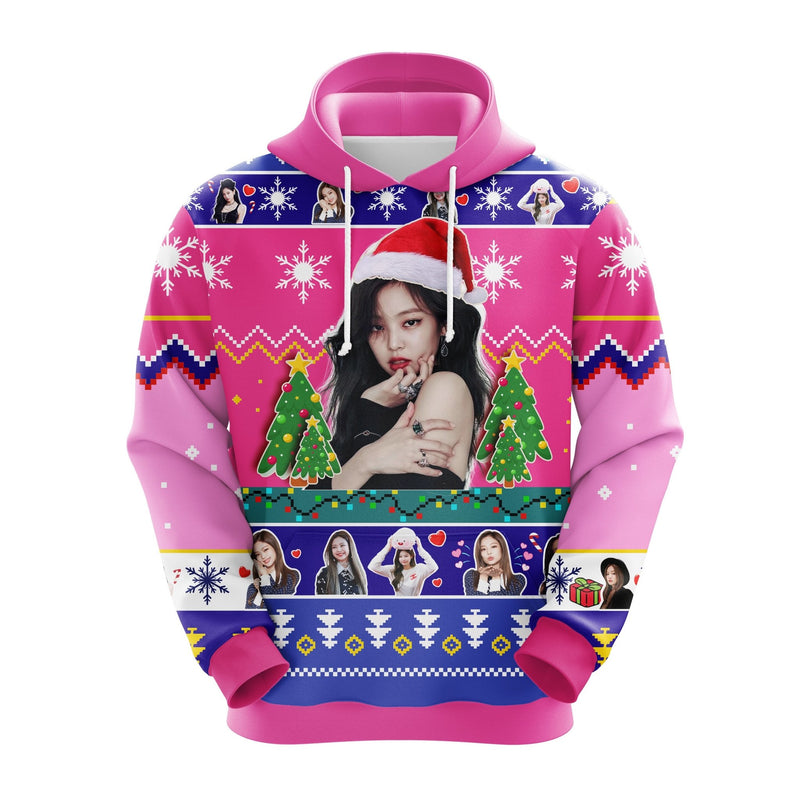 Jenny Blackpink Christmas Cute Noel Mc Ugly Hoodie Amazing Gift Idea Thanksgiving Gift Nearkii