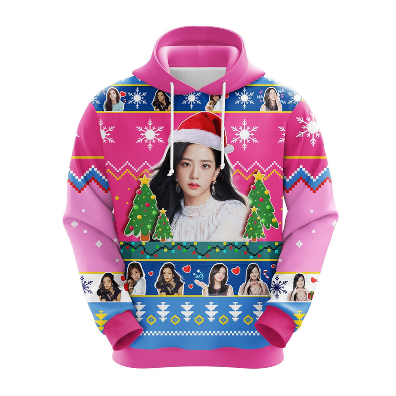 Jisoo Blackpink Christmas Cute Noel Mc Ugly Hoodie Amazing Gift Idea Thanksgiving Gift Nearkii