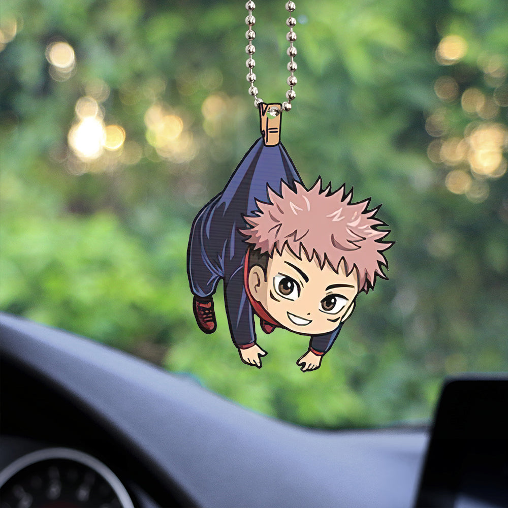 Yuji Itadori Jujutsu Kaisen Anime Car Ornament Custom Car Accessories