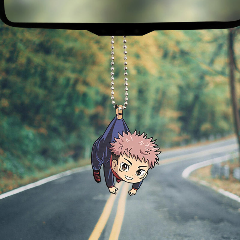 Yuji Itadori Jujutsu Kaisen Anime Car Ornament Custom Car Accessories Decorations