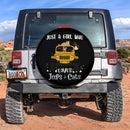 Just A Girl Who Love Jeep And Cat Yellow Car Spare Tire Covers Gift For Campers Nearkii