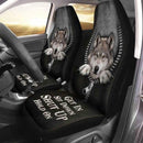 Wolf Zipper Pattern Get In Sit Down Shut Up Hold On Car Seat Cover Nearkii