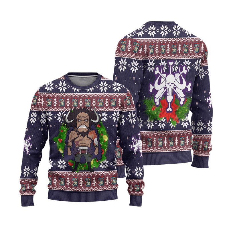 Kaido One Piece Anime Ugly Christmas Sweater Xmas Gift Nearkii