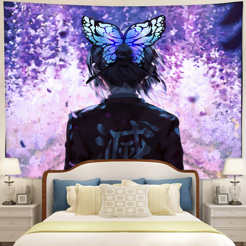 Shinobu Demon Slayer Tapestry Room Decor Nearkii