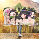 Kimetsu No Yaiba Girl 1 Economy Hooded Blanket Nearkii