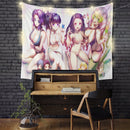Kimetsu No Yaiba Demon Slayer Girls Anime Tapestry Room Decor Nearkii