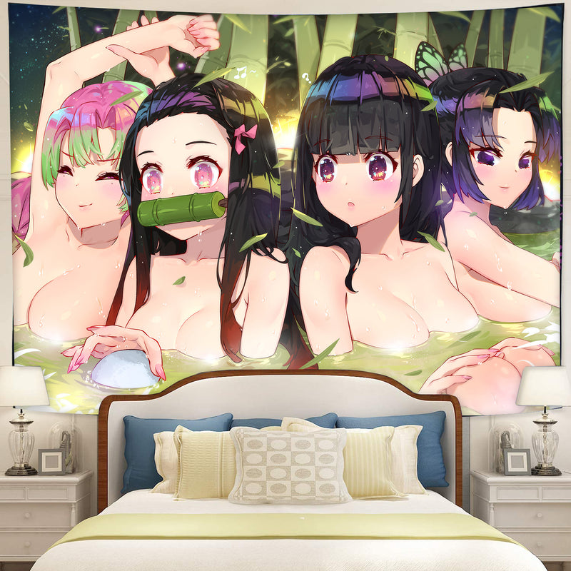 Kimetsu No Yaiba Girl Demon Slayer Hot Anime Tapestry Room Decor Nearkii