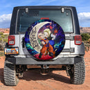 Krillin And Android 18 Dragon Ball Love You To The Moon Galaxy Car Spare Tire Covers Gift For Campers Nearkii