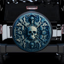 Skull And Bones Mandala Car Spare Tire Cover