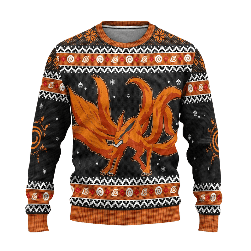 Kurama Naruto Anime Ugly Christmas Sweater Xmas Gift Nearkii