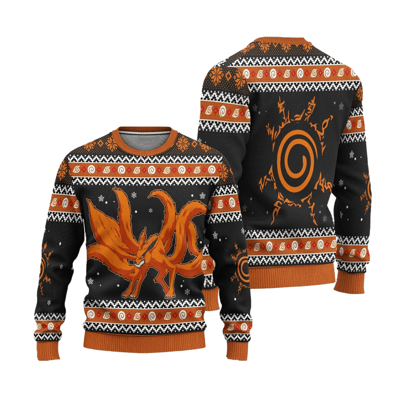 Kurama Naruto Anime Ugly Christmas Sweater Xmas Gift Nearkii
