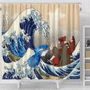 Kyogre Vs Groudon The Great Wave Japan Shower Curtain