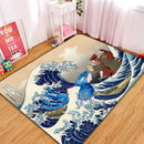 Kyogre Vs Groudon The Great Wave Japan Rectangular Area Rug